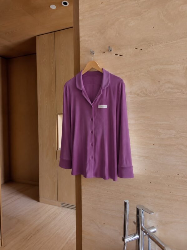 Purple Ribbed Pajama